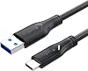 VegGieg USB 3.0 to Type-C 60W 10Gbps Data and Charging Cable 50 CM