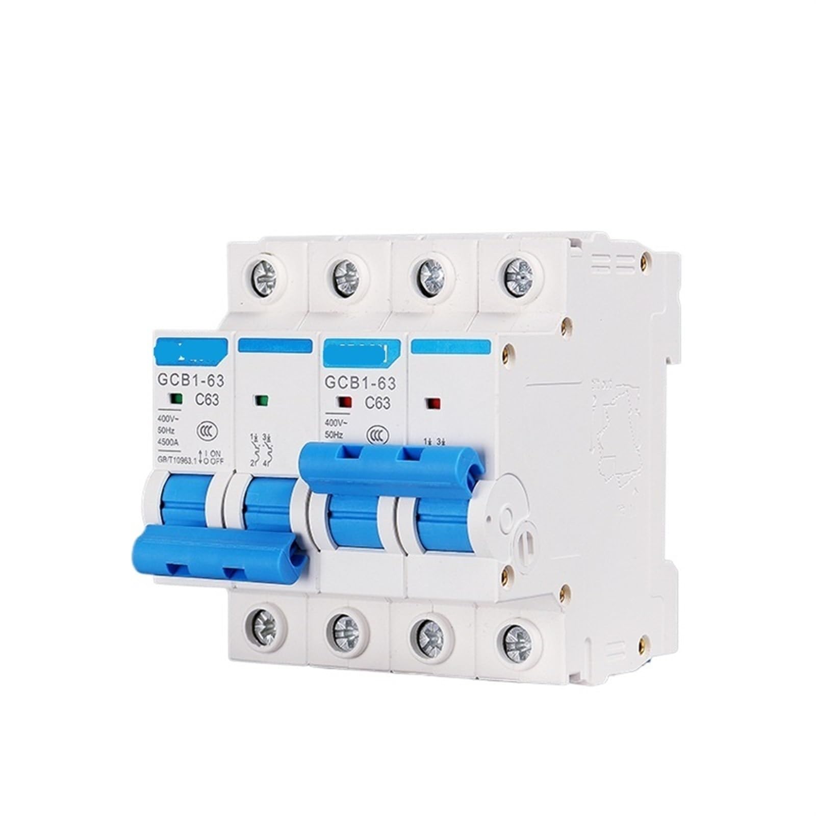 Rail Din MCB 1P 32A disjoncteur inverseur de source manuel double puissance