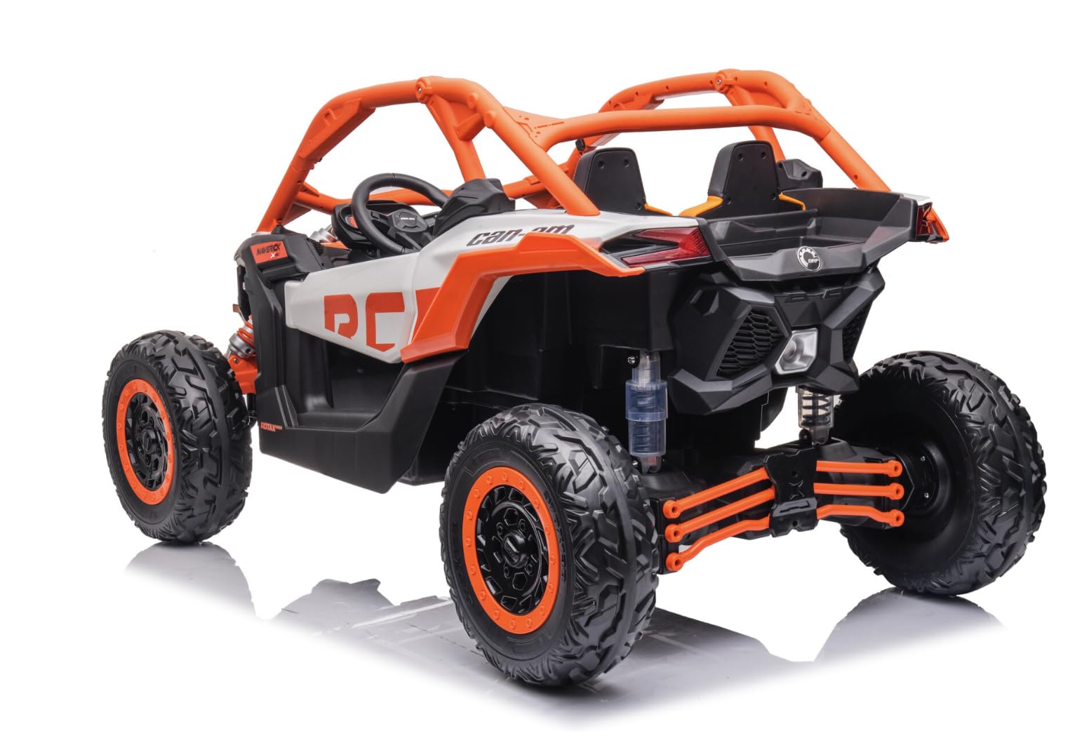 FINOOS Voiture électrique Enfant 2 Places 24V Can-Am. Maverick 4x4 Buggy 24V, 2 Places, avec télécommande 2.4Ghz, 4 x 200W Moteur, Batterie: 24V, 2-7 Ans