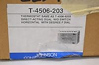 Vista 7 de Johnson Controls T-4506-203 Termostato de doble temperatura sin interruptor de indexación, acción directa, montaje horizontal