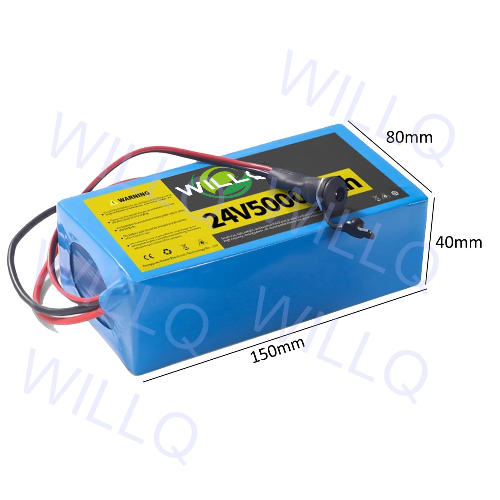 Batteria Litio Ricaricabile 24V 5Ah Batteria Interna Ricaricabile 24 Volt per Giocattoli elettrici Illuminazione Esterna Strisce LED e progetti Fai da Te, con Caricabatterie