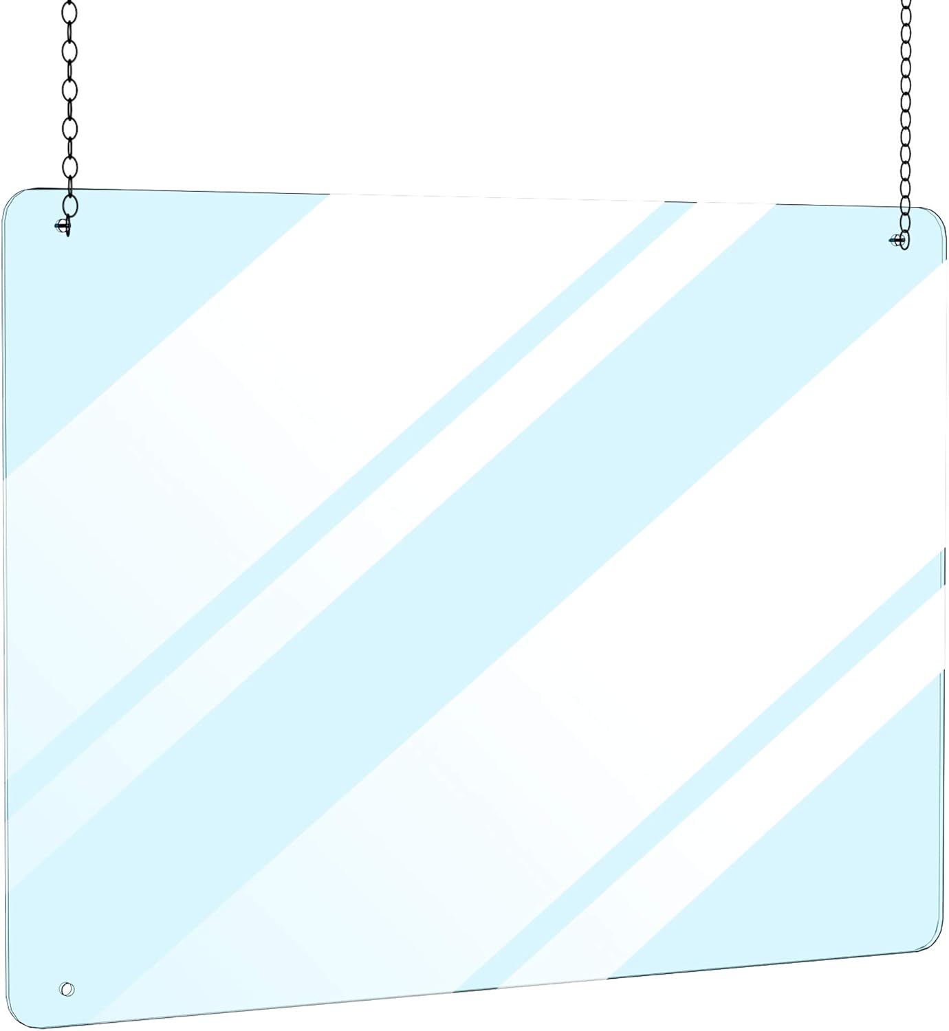 Hanging Acrylic Sneeze Guard Portable Plexiglass Shield
