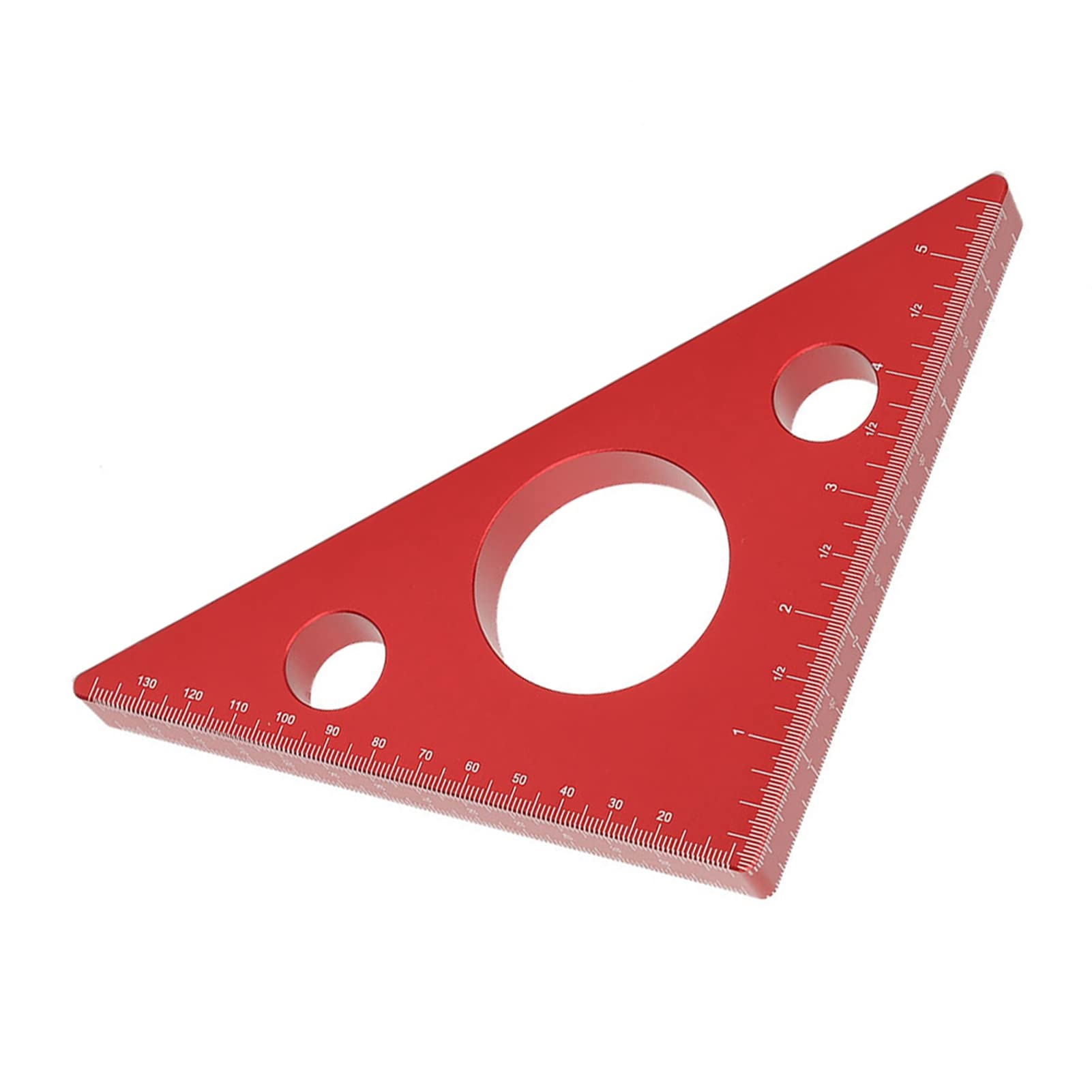 MRKU Équerre en Alliage d'aluminium, équerre de Menuisier, Outil de Mesure de précision avec Graduation Claire, pour Le Travail du Bois.