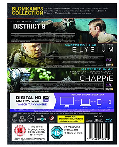 Chappie / District 9 / Elysium - Set [Blu-ray] [Import anglais] image 4