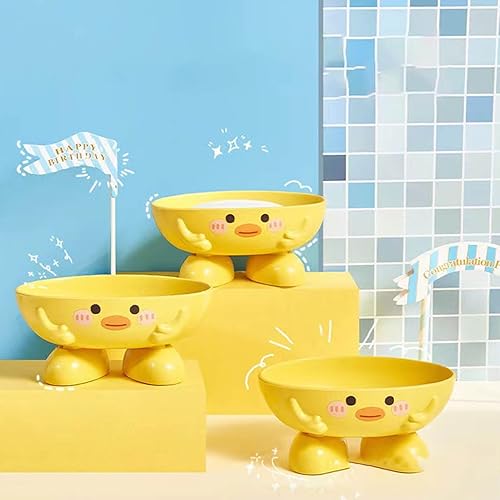 Miniatura 5 de Plato, lindo soporte, soporte portátil autodrenante, caja de pato de secado rápido con múltiples agujeros de drenaje, bandeja de pato estable para