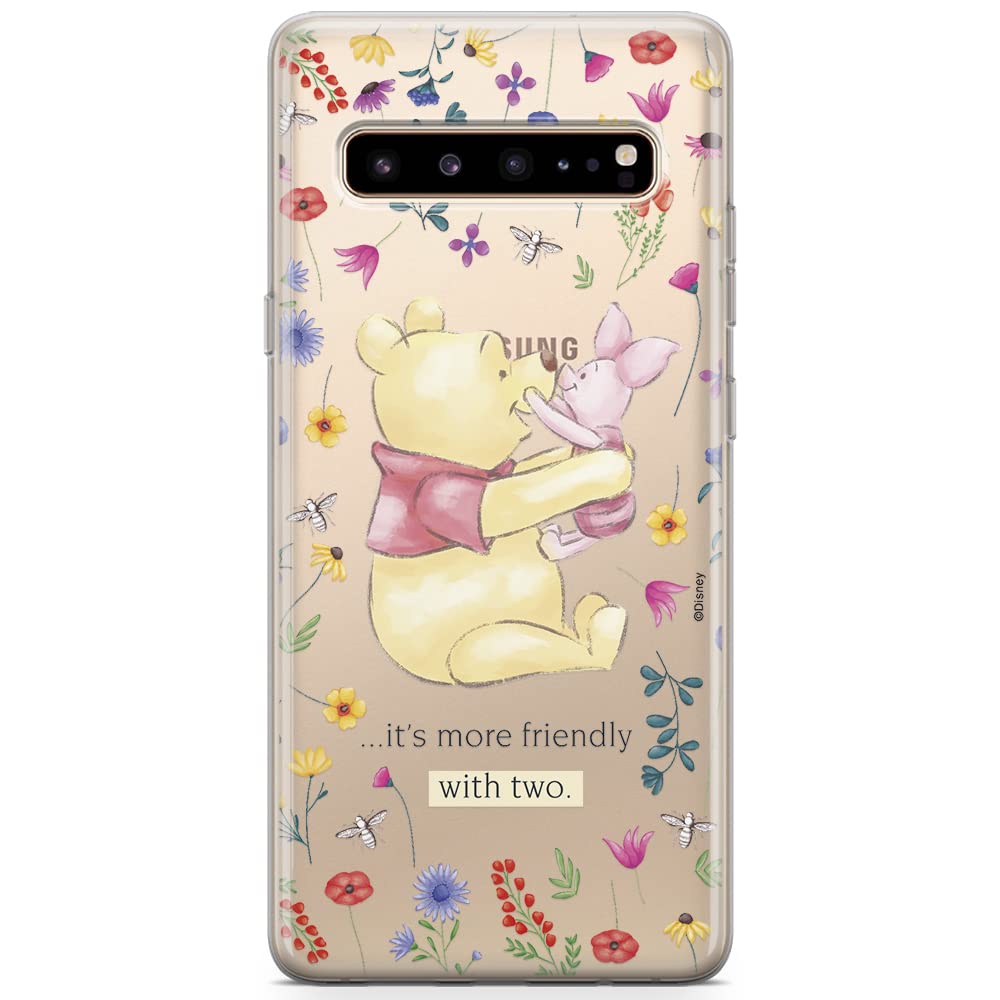 ERT GROUP Mobile Phone Case for Samsung S10 5G Original and Officially Licensed Disney Pattern Winnie The Pooh 030 Perfectly Fitted to the Shape of the Mobile Phone, Partially Transparent