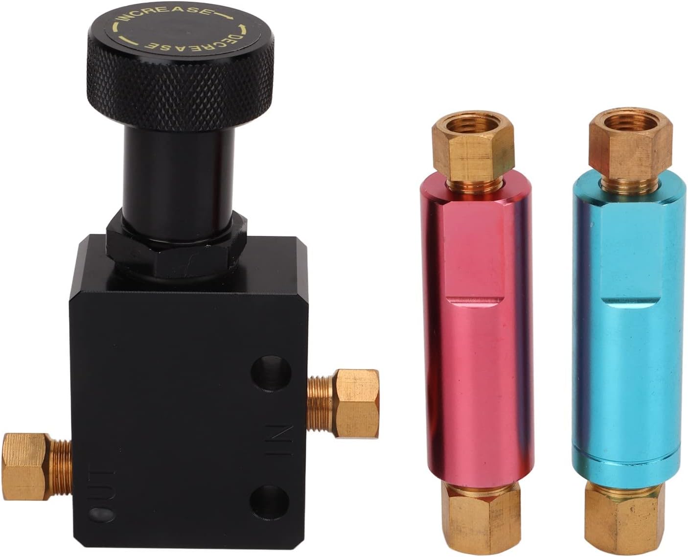 Adjustable Inline Brake Proportioning Valve Powerful Function Essential Part Adjustment Range for Racing Cars