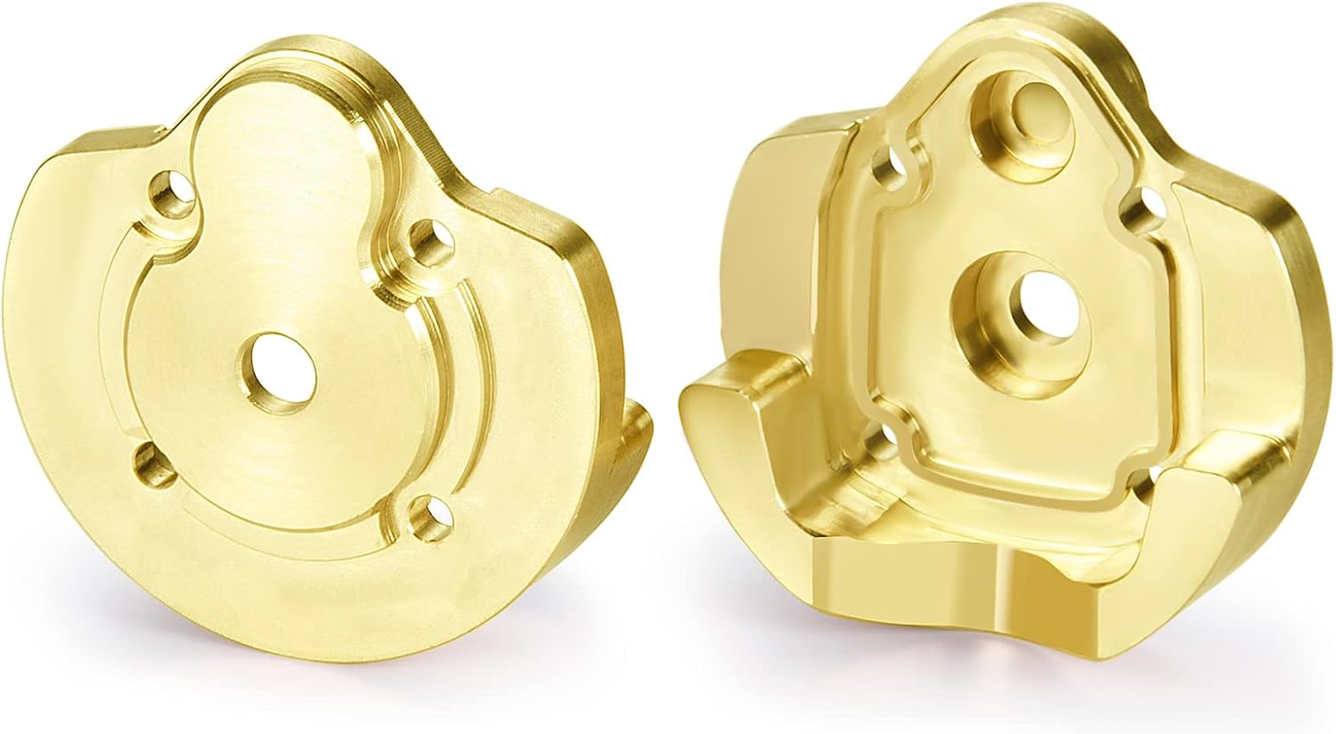 MORLORDY 2PCS RC Axle Covers Weigths Brass Knuckle Outer Portal Drive Housing for Axial UTB18 Capra Trail Buggy Upgrades 1/18 Scale RC Crawler Car Accessories