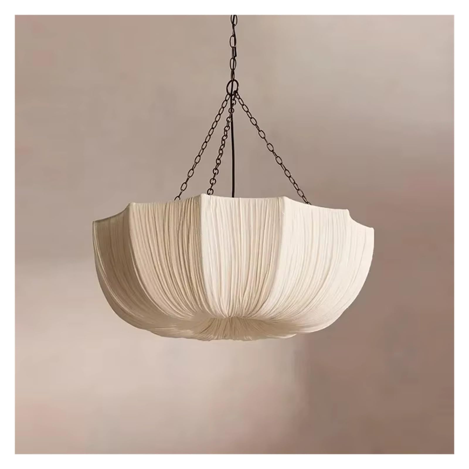 Japanese Fabric Pendant Lights Umbrella Light Living Dining Room Home Decor Hanging Light Mid Century Rustic Hanging Lamp, Retro