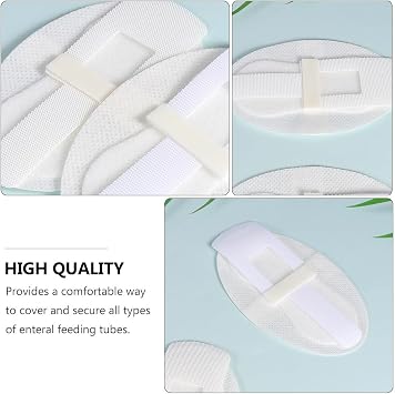 HEALLILY 6Pcs G-Tube Holder Concealment Gastrostomy Tubes Sticker Abdominal Feeding Tubes Dialysis Catheter Tube Holder Catheter Stabilization Device 1