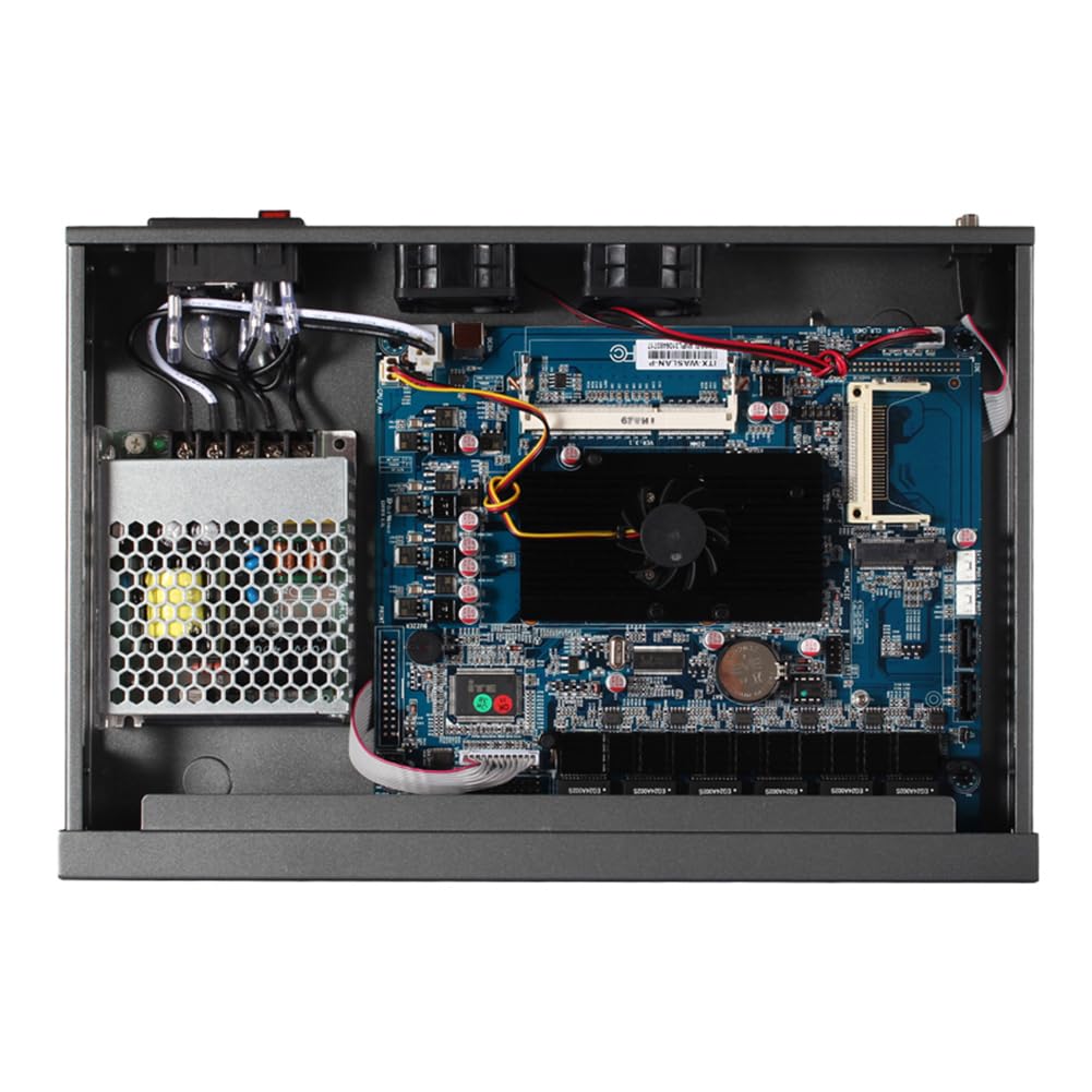 Firewall Hardware, PFSense, Mikrotik, VPN, Network Security Appliance, Router PC, Atom D525, RS01, 4 x Gigabit LAN, 2 x USB, COM, VGA, Fan, 0 RAM, 0 Storage, Barebone No System