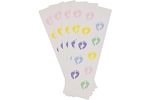 Simplicity Baby Feet Envelope Seal Stickers for Baby Shower Invitations
