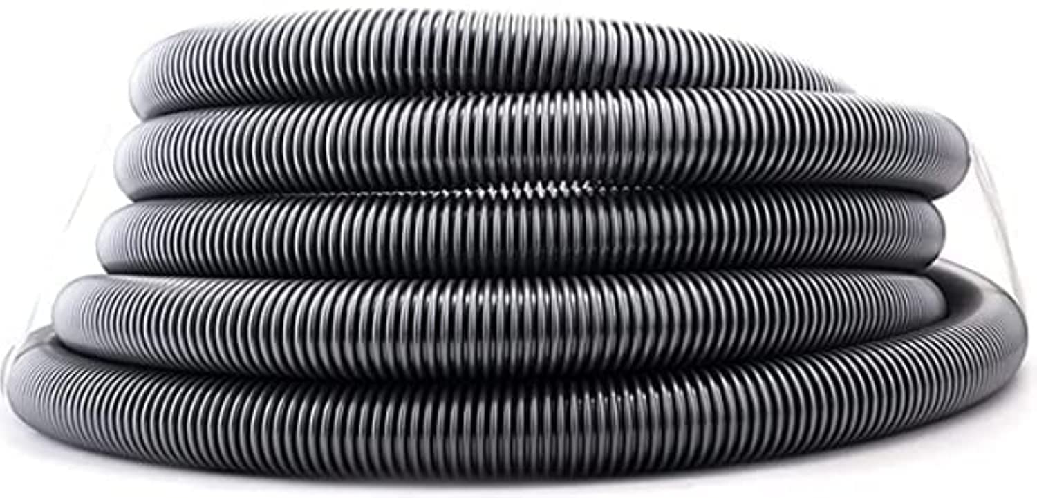 AQSON 38Mmx3Mtr Flexible Hose Extender Extension Tube Soft Pipe for Vacuum Cleaner Accessories Universal Household Tool- Gray