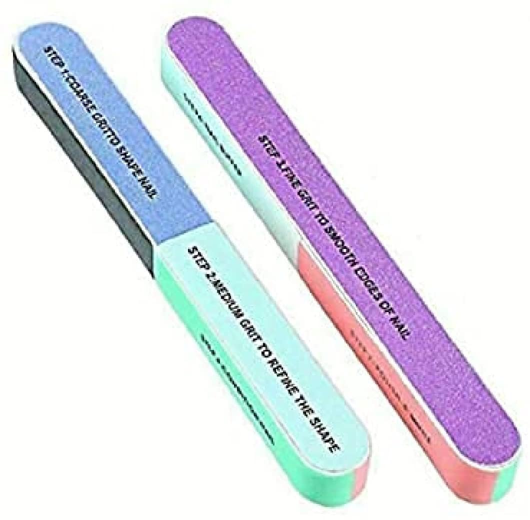 Professional Nail File & Buffer Set - Double-Sided Emery Board, 10pcs Manicure Kit" (6 In 1 Buffer)-image-38