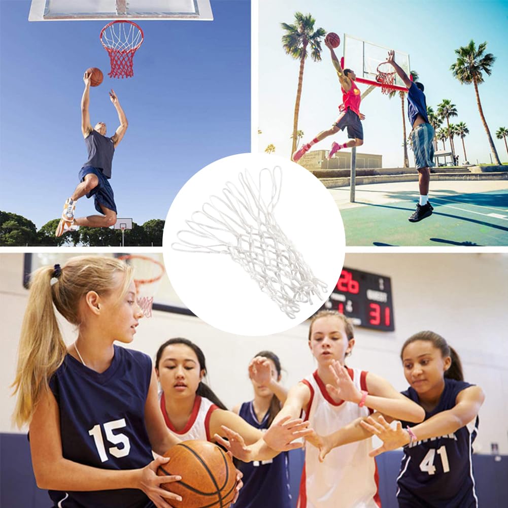 Cerioll Filet De Basketball, Filet pour Panier De Basketball, Taille Standard, Résistant À La Pluie Et Au Soleil, pour Intérieur Et Extérieur