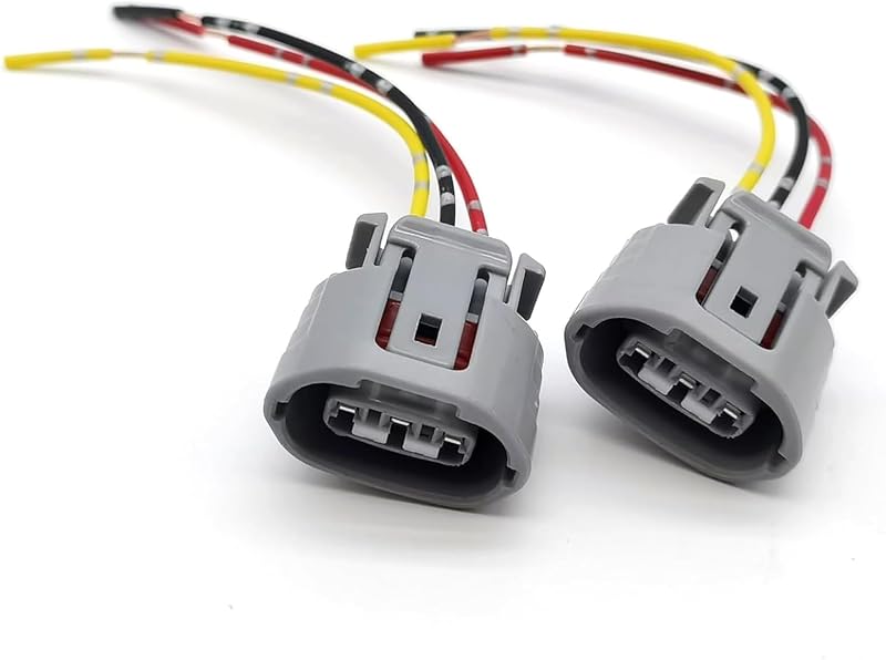 Chicote do regulador do alternador Opuweiy com 3 fios – 2 unidades, cinza