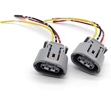2 PCS 3 Wires Alternator Regulator Harness, Lead Wire Alternator Pigtail, 3 Wires Regulator Plug Replacement, Compatible with Lexus, Nissan, Subaru, Saab, Suzuki, Jaguar, Mitsubishi Gray
