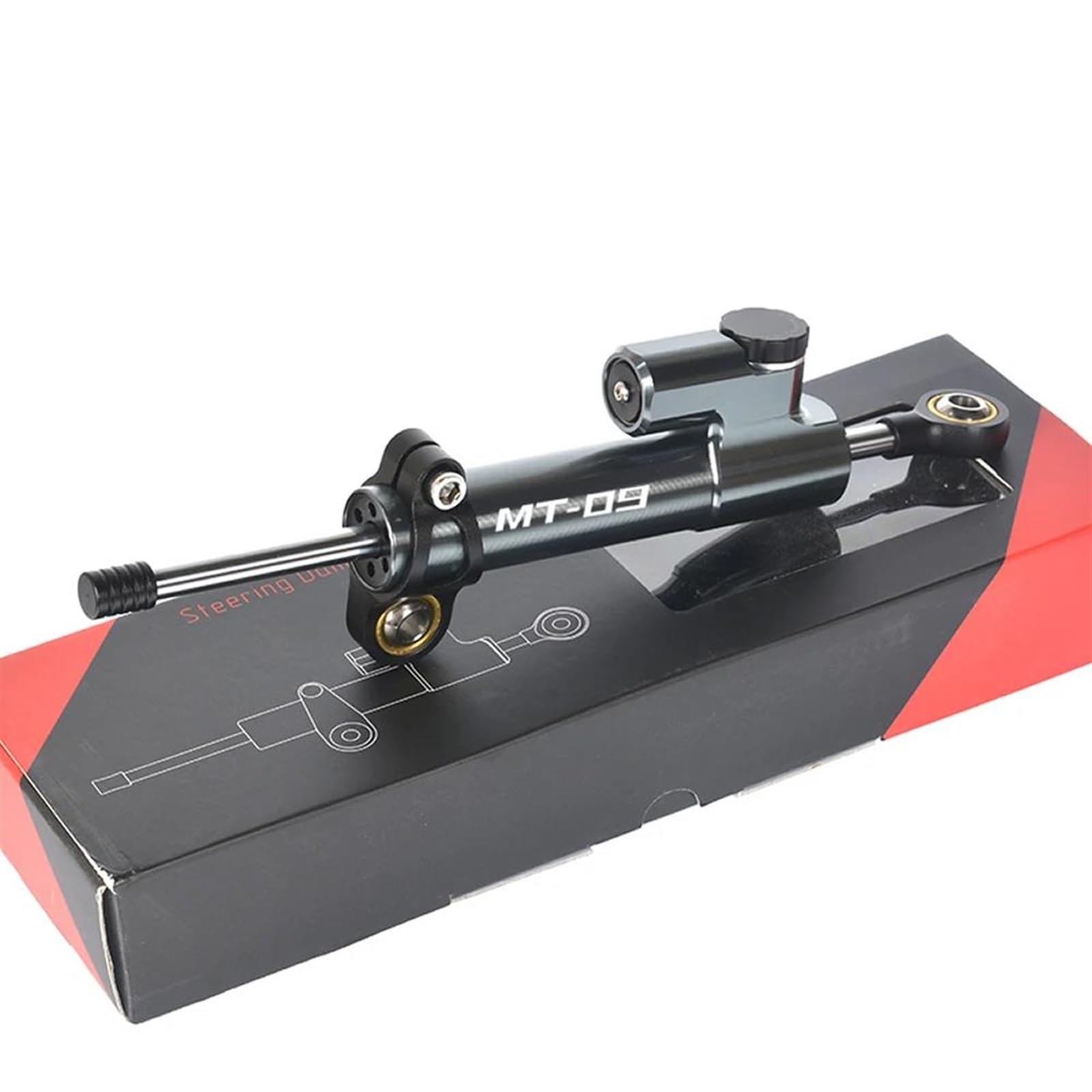 CNC Stabilizzatore Ammortizzatore di Sterzo per Moto per Yamaha MT09 MT-09 2013-2023 2021 2022 Controllo Stabilizzazione dello Sterzo di Sicurezza Regolabile Ammortizzatore(X-2)