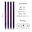 KGBFASS Purple Clip in on Colored Hair Extensions 20inch One Color Clip on Hairpieces Long Straight Halloween Cosplay Christmas Party Highlights Synthetic Colorful Hair for Women Girls 16Pcs