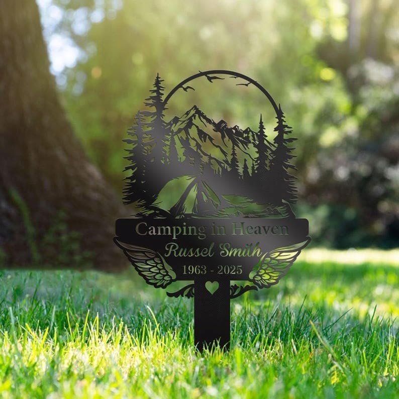 Personalized Muscular Duck Memorial Stake – Custom Grave Marker for Outdoor Lake and Garden Tribute (Golfer Remembrance Stake)