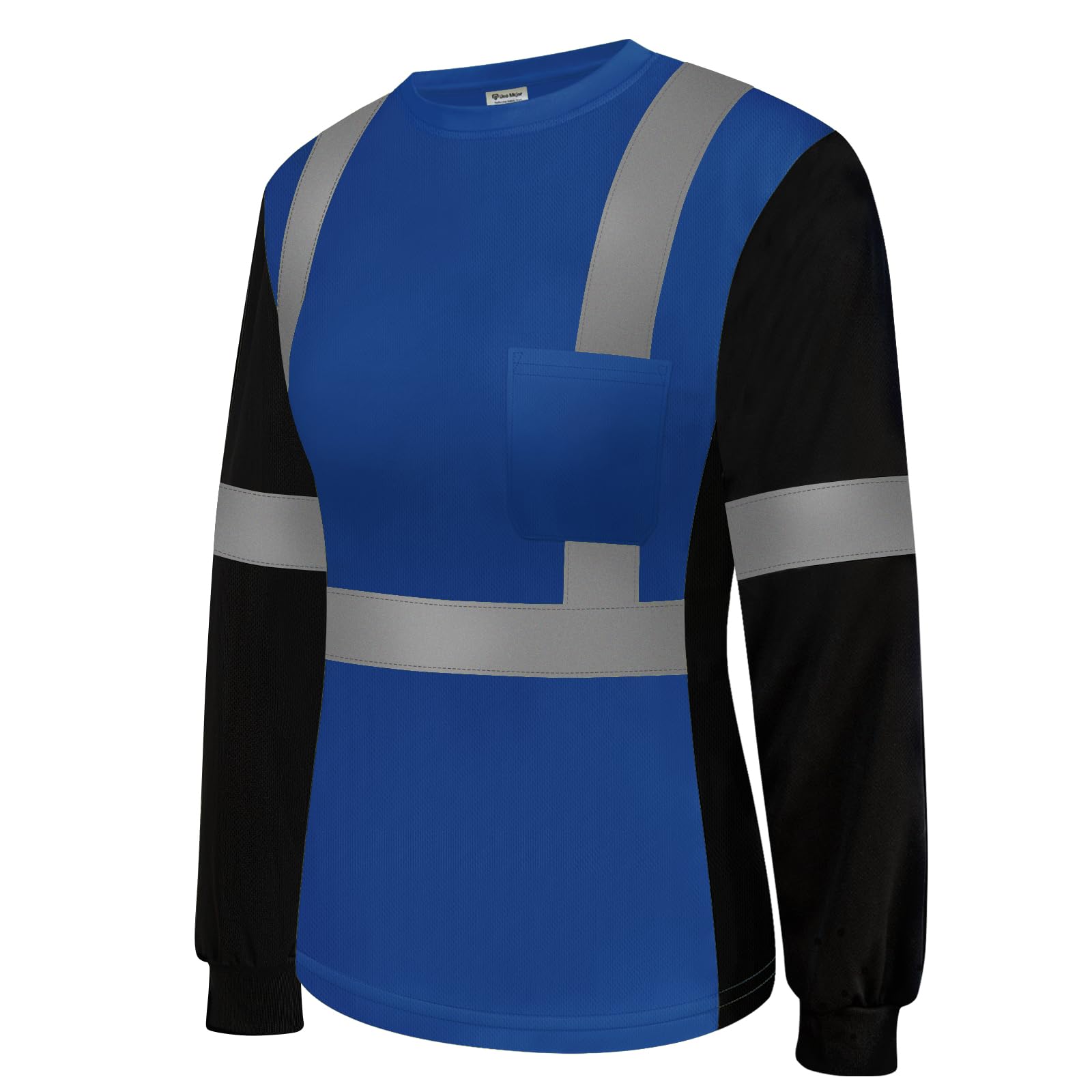 Uno Mejor Reflective Shirts for Women Class 3 High Visibility Shirts with Long Sleeves, Hi Vis Safety Shirts for Wome, Breathable Construction Shirts,