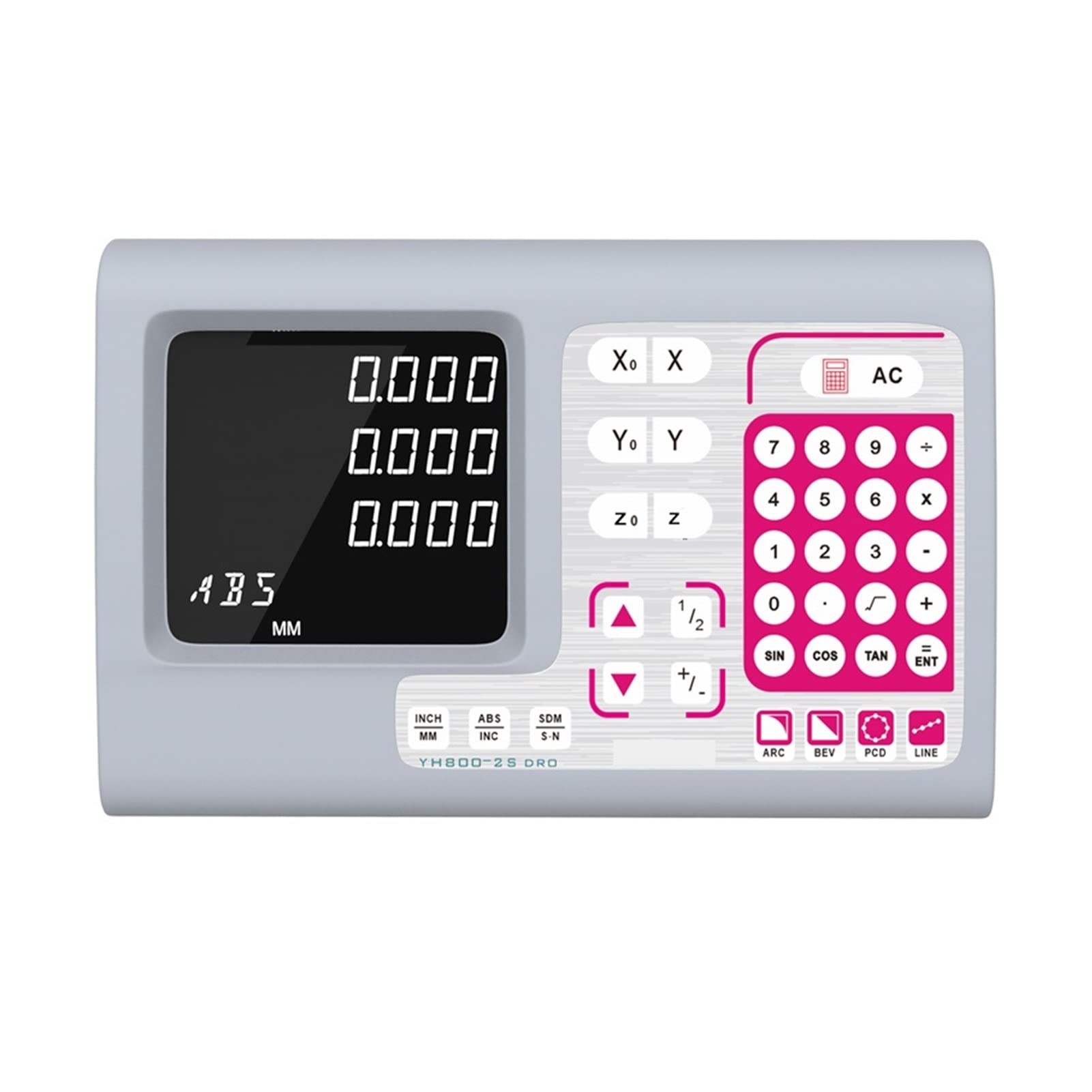 Linear Encoder, YH800-3S 3 Axis Digital Readout Set Linear Scales Sensor 5U 3PCS Lathe Encoder Ruler Dimensions 100MM to 1000MM(One Piece Display)