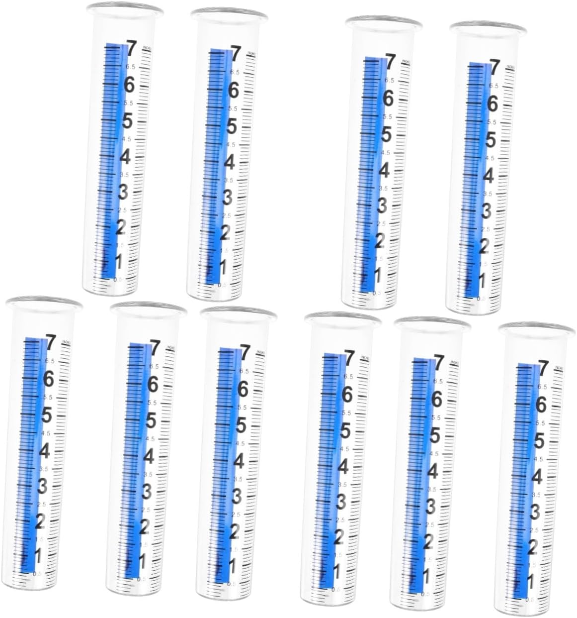 Yardwe 10pcs Rain Gauge Frost Jumbo Rain Gauge Measuring Tube Outdoor Tool Accurate Measurement