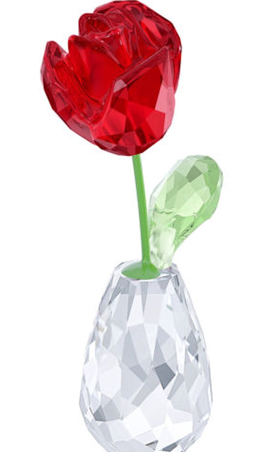 Amazon.com: FLOWER DREAMS RED ROSE FIGURINE Swarovski Crystal