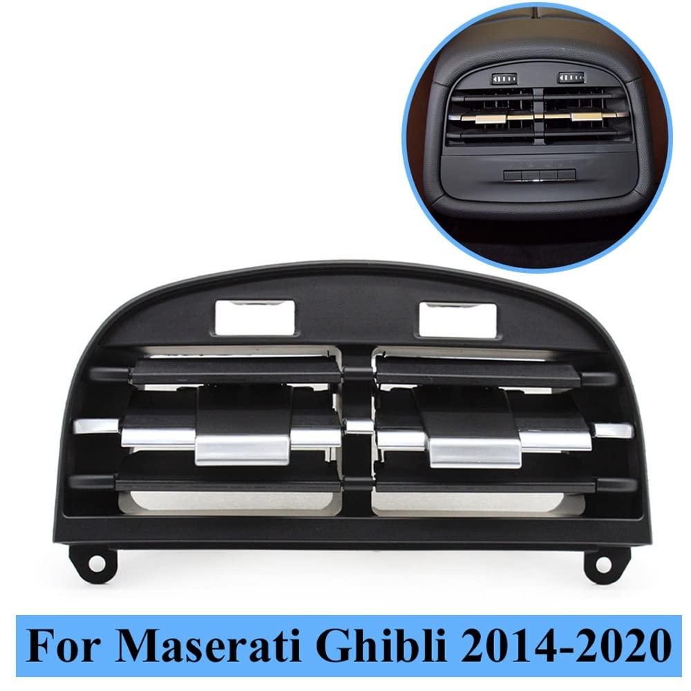 Griglia Presa D'aria Condizionata Posteriore Per Maserati Ghibli 2014-2020, Pannello Copertura Console In ABS, Nera