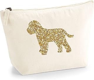 Cockapoo Make Up Bag, Natural Canvas Cosmetic Pouch, Cockapoo Lover Gift, Cockapoo Gift, Cockapoo Mum, Mother's Day