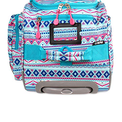 J World New York Duane Wheeled Duffel Bag, Mint Tribal, One Size