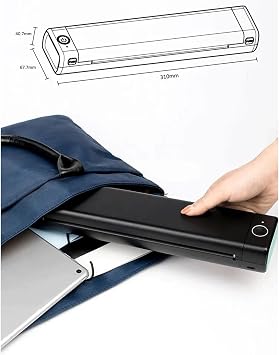 JSEIAJB Thermal Tattoo Printer Tattoo Transfer Printer Stencil Mobile Printer Machine Text Printing with Paper