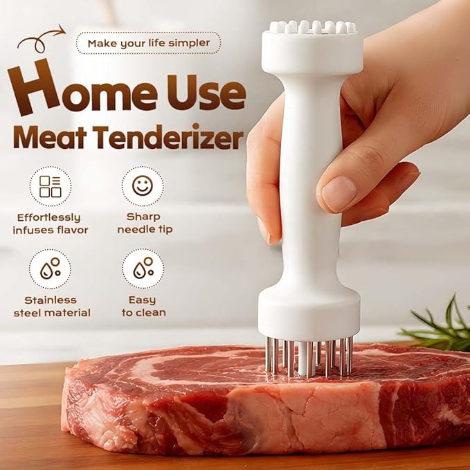 Ablandador de Carne de Acero Inoxidable 20 Agujas miniatura 2