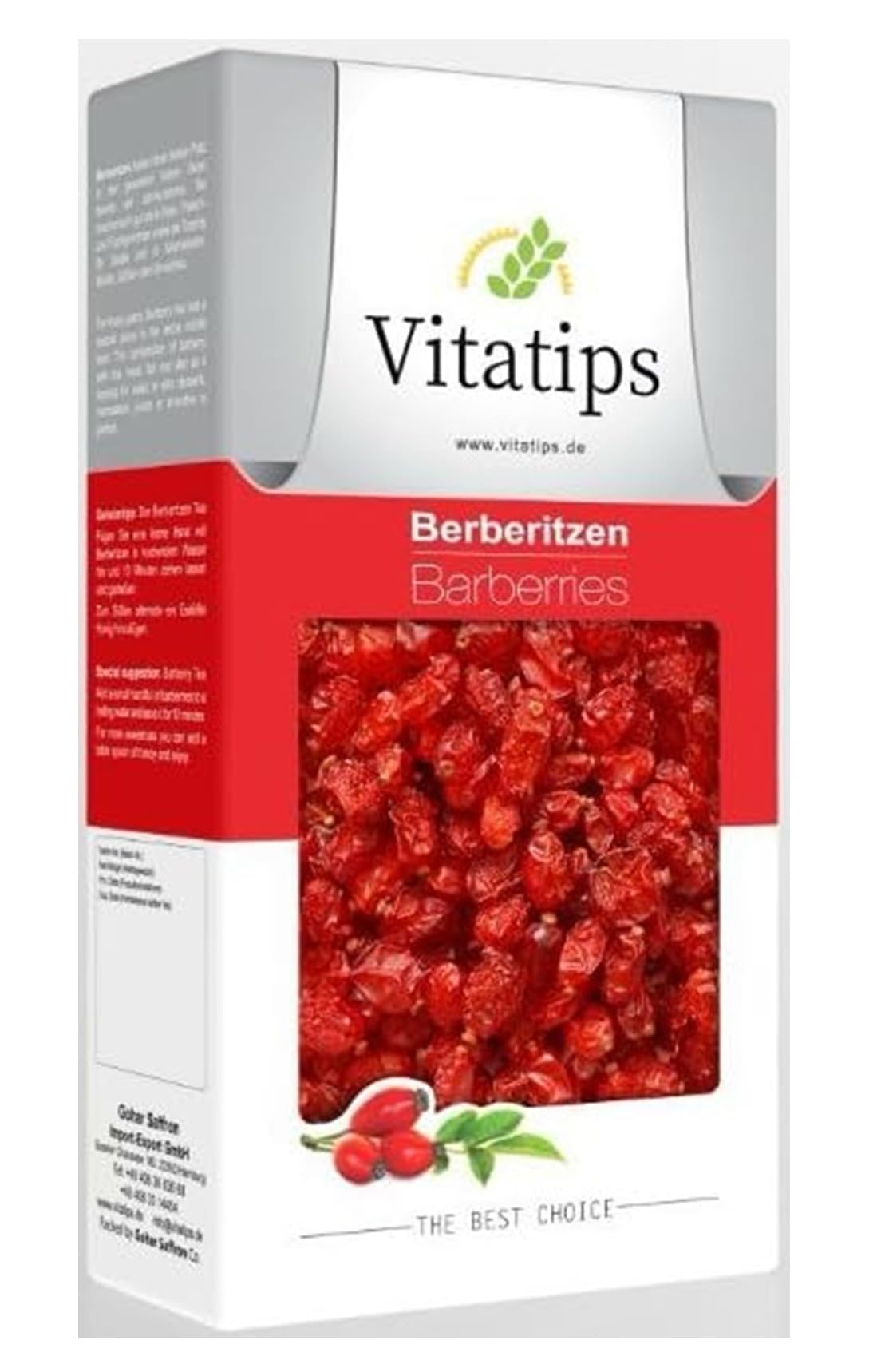 Berberitzen-Beeren, getrocknet, Rohkost-Qualität, 250gr, Vitatips