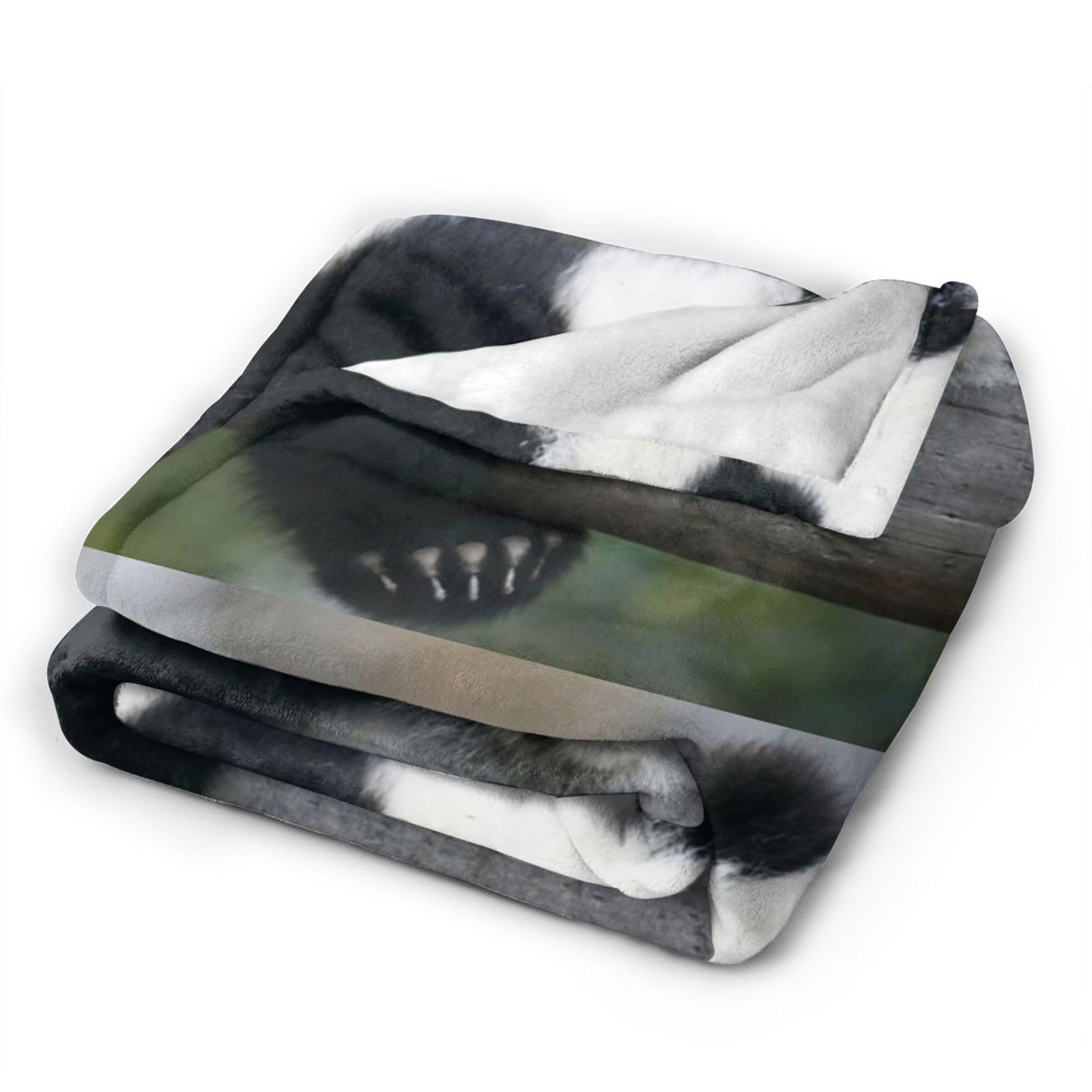 Panda Bear Du Du Cute Style, Fleece Blanket Ultra-Soft Cozy Flannel...