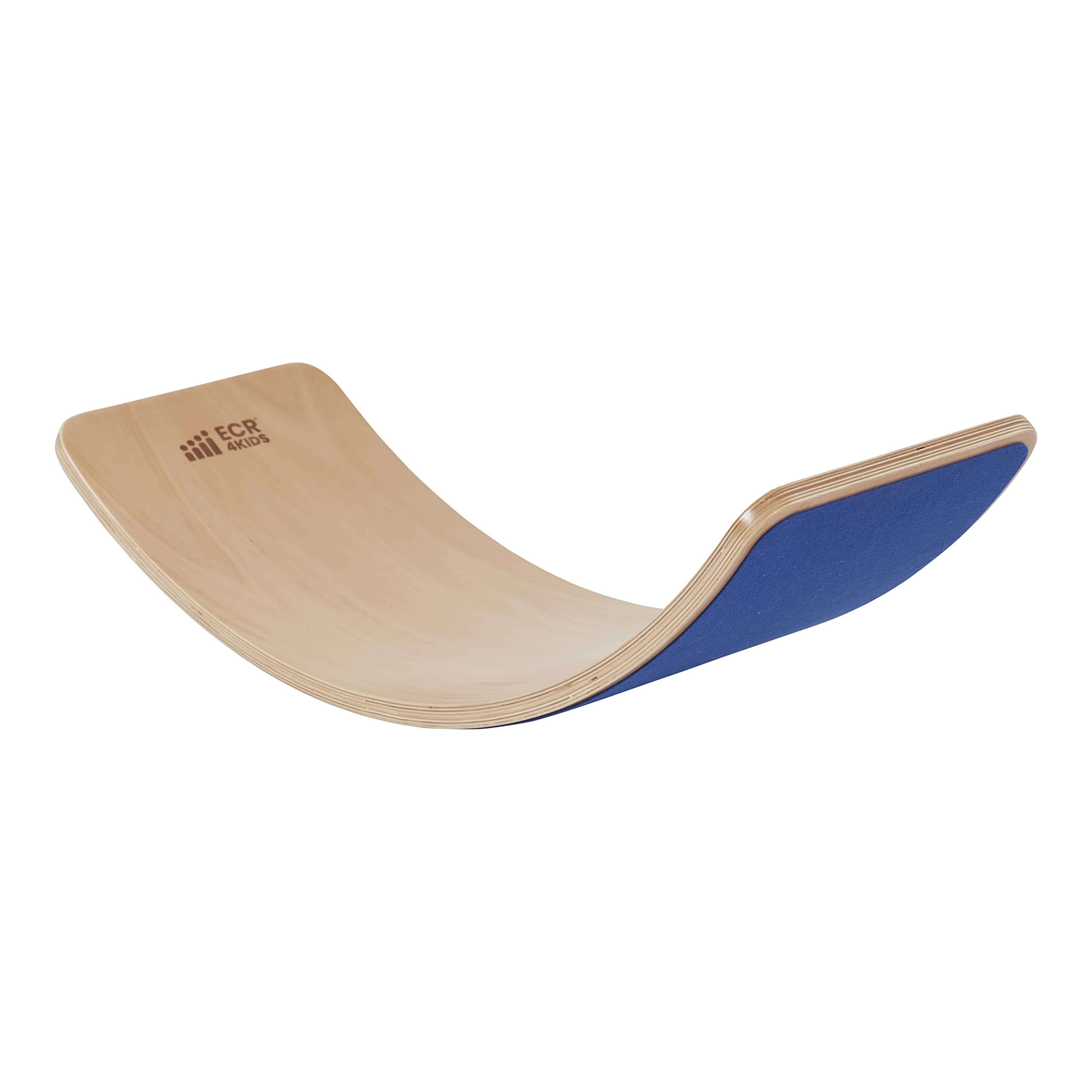 ECR4Kids Balance Board with Felt Base, Montessori Toy, Blue