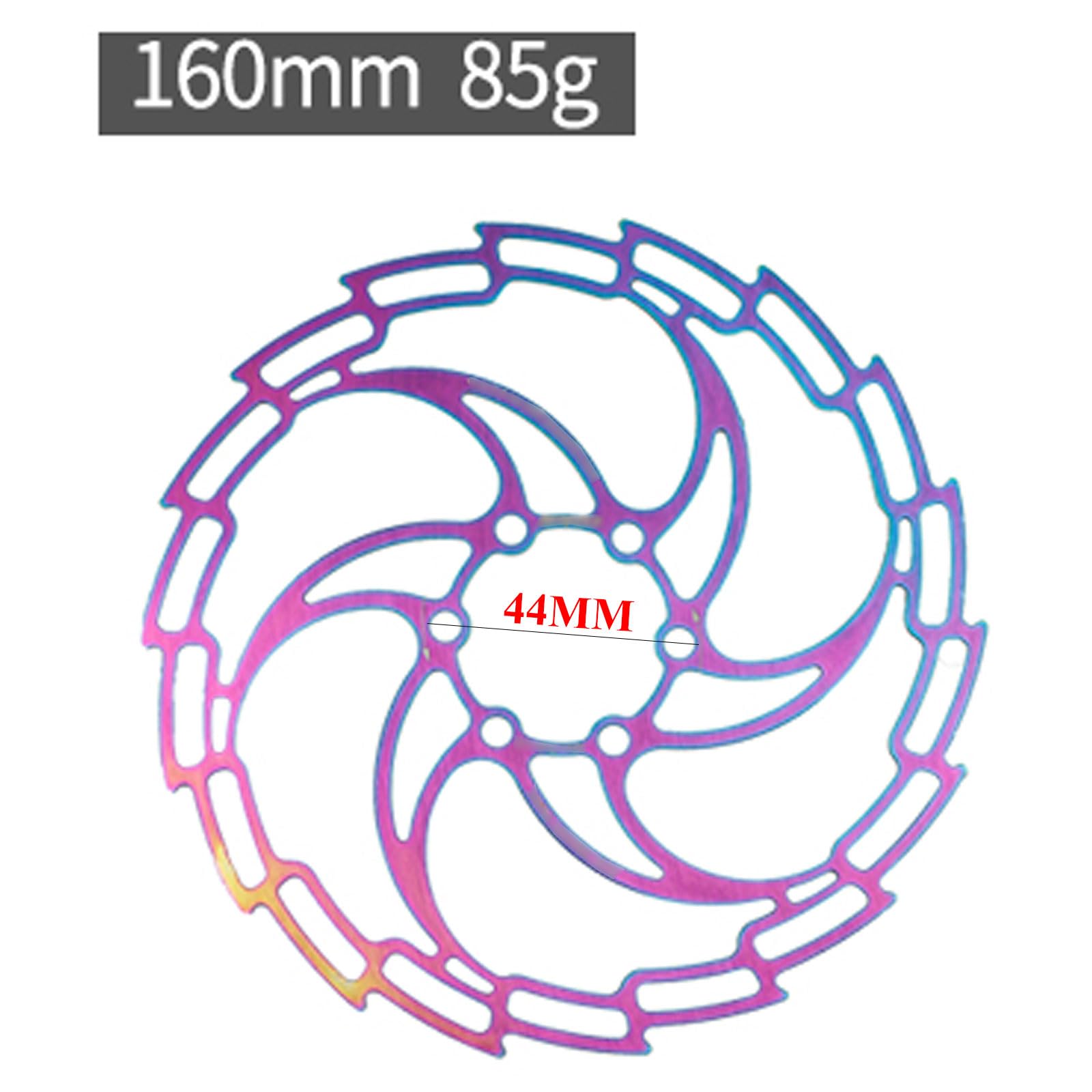 Rotori for bicicletta in acciaio inossidabile con rotore del freno a disco for bici con 6 viti, 1 pz