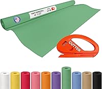 Vista 16 de Rollo de papel kraft amarillo de 36" x 1200" (100 pies) con cortador - Papel de regalo hecho en EE. UU. para embalaje, mudanza, envío