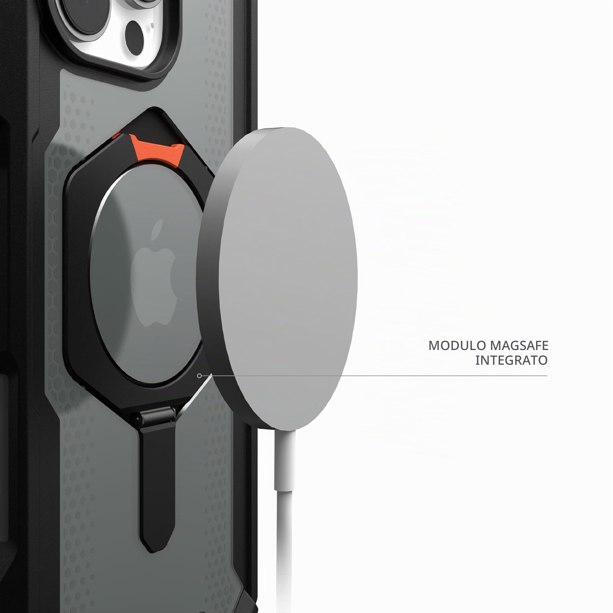 URBAN ARMOR GEAR UAG - Custodia protettiva progettata per iPhone 16 Pro Max da 6,9 pollici, compatibile con ricarica MagSafe e cavalletto, robusta, antiurto, antiscivolo, di grado militare,