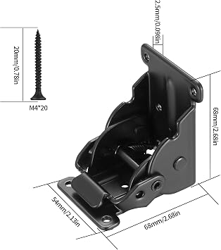 Folding Brackets, 4 Pcs 90 Degree Foldable Furniture Leg Hinges
