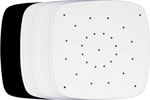 Infraovens (XXXL) - Forros de papel pergamino perforados para freidora de aire compatibles con Philips, NuWave® Brio, Chefman, Secura, Black Decker
