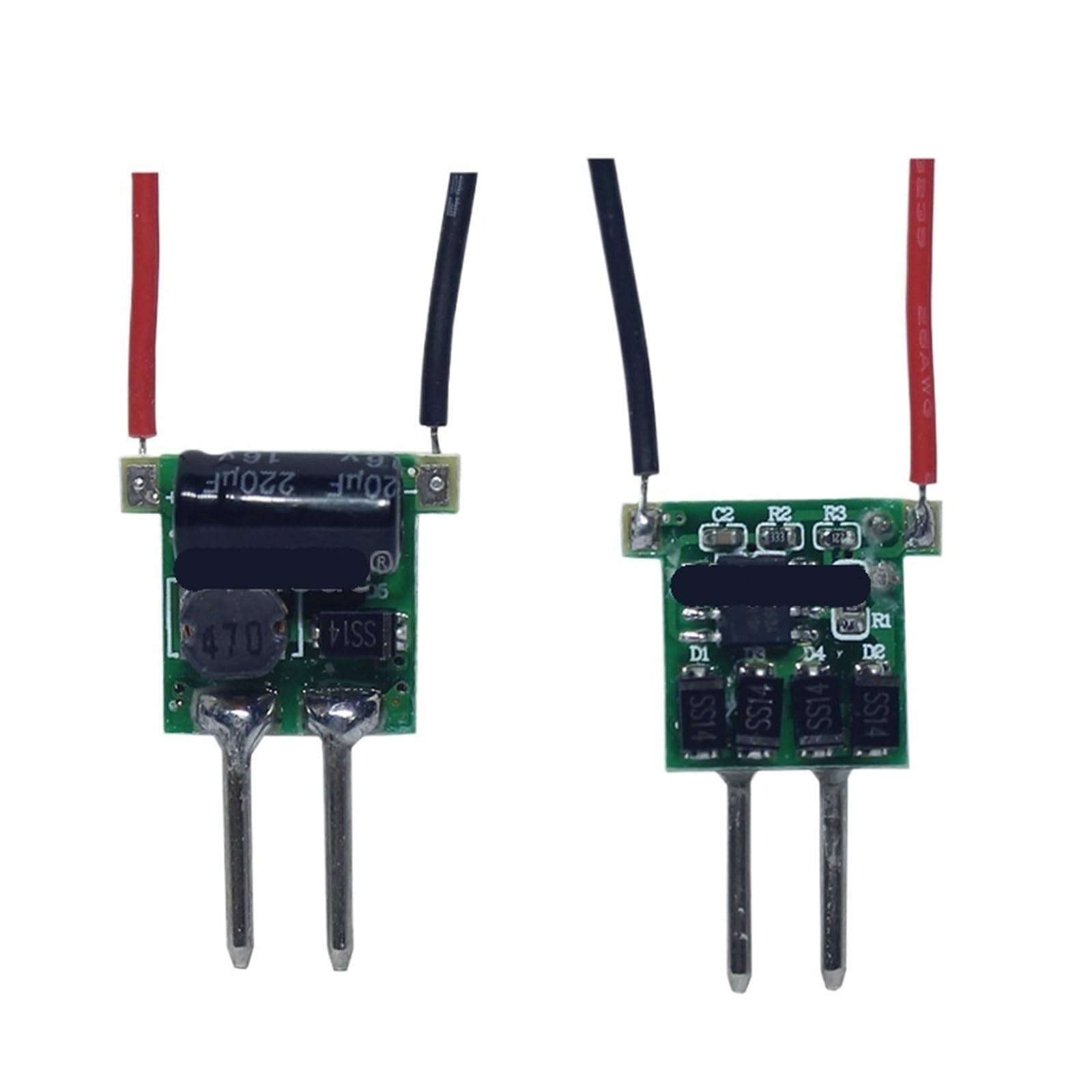 Pilote LED DC-DC 2 broches pour stabiliser l'éclairage MR16 sans scintillement