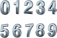 Vista 7 de HopeWan - Números de buzón de 1 1/2 pulgadas, número de puerta autoadhesiva, calcomanías pequeñas doradas para decoración de manualidades.