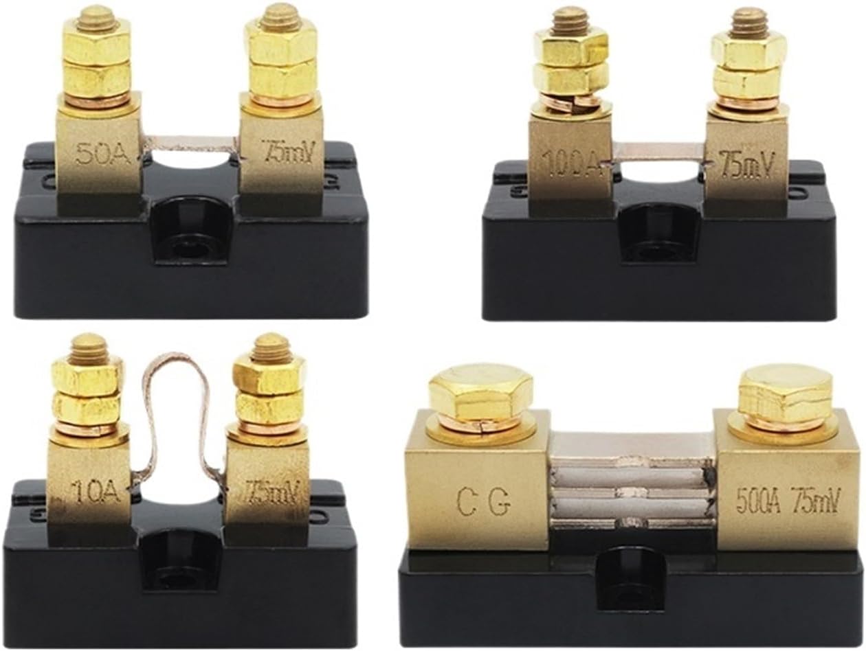FL-15 DC Current Meter Shunt 5A 10A 20A 50A 75A 100A 300A 400A 500A 600A 50m/V 75m/V 100m/V Analog Ammeter Shunt Resistor(400A,0.25 Class_100MV)