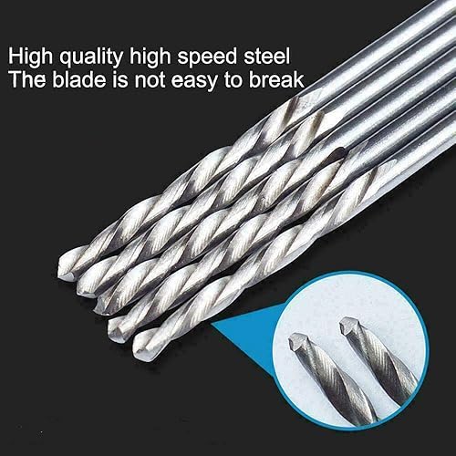 Miniatura 4 de 20 piezas de 0.020 in HSS Micro Twist Broca de acero de alta velocidad para madera, plástico, metal blando