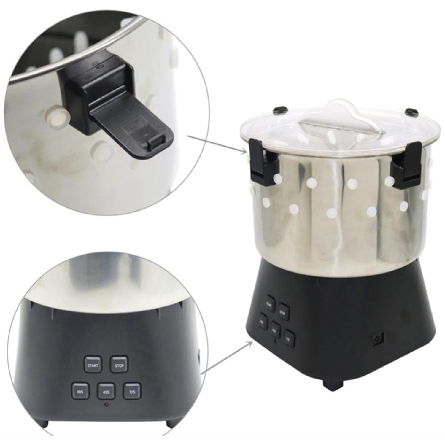 Mini spennatrice elettrica, in acciaio inox, per pollame e anatra di quaglia, efficiente rimozione delle piume per uso in cucina agricola