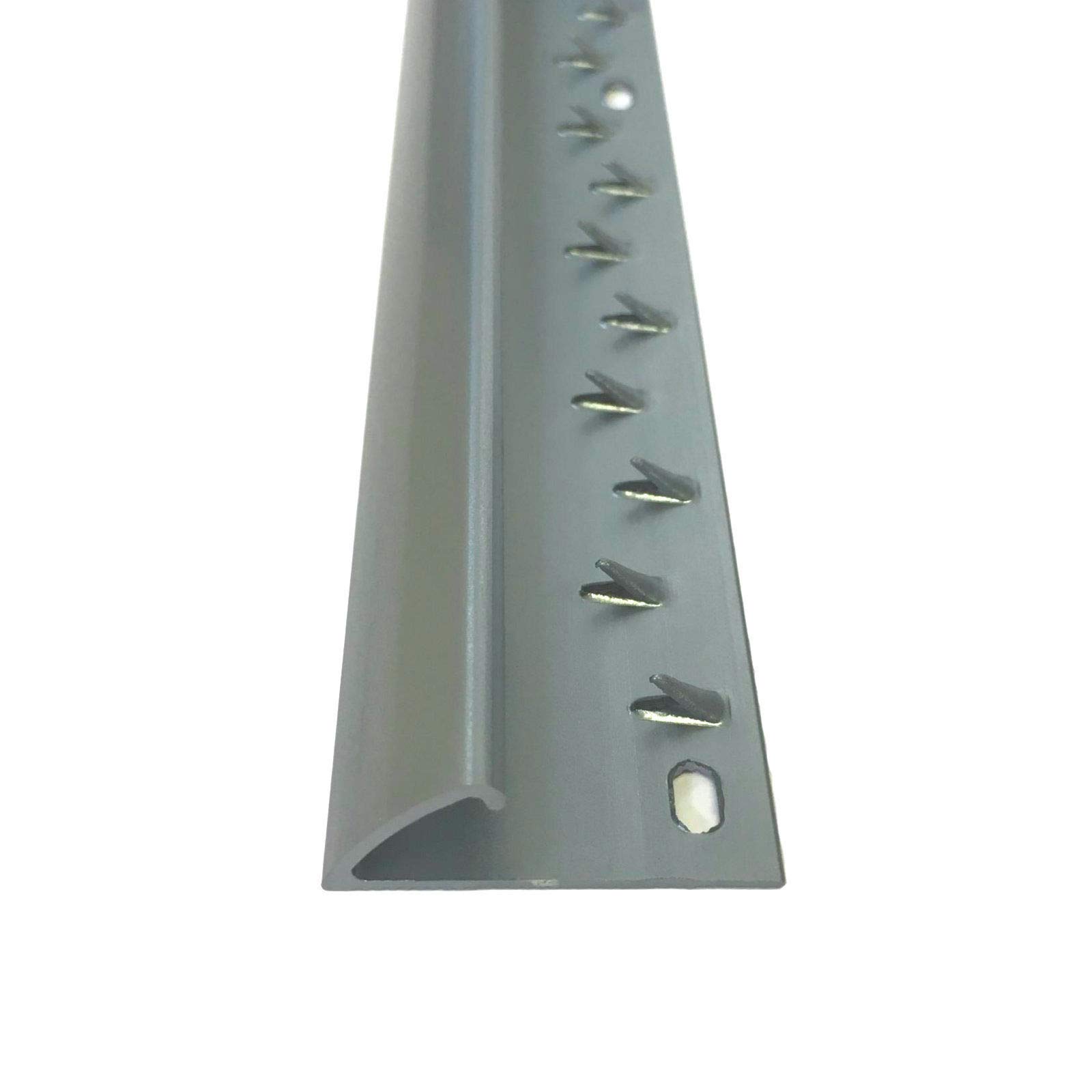 Flooring Direct Gun Metal Single Edge Carpet To Vinyl Door Trim (900Mm, Steel)