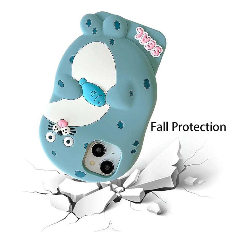 iPhoneケース SEA - wind and seaiPhone 11 Impact Case WDS Amazon.com: wifantien 3D Seal Case,Cartoon Cute Kawaii