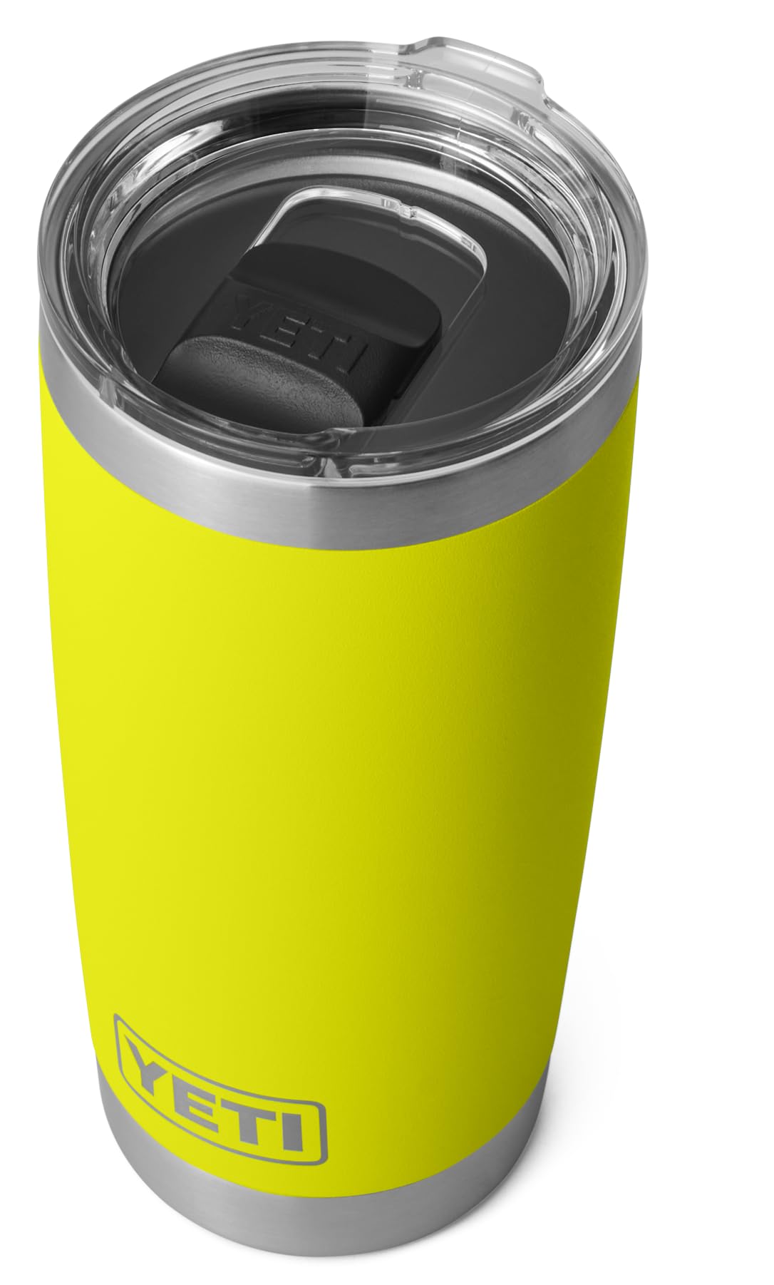 YETI Rambler 20 oz (591 ml) Tumbler with Removable Magslider Lid, Stainless Steel Vacuum Insulated Coffee Cup, Firefly Yellow — image 1