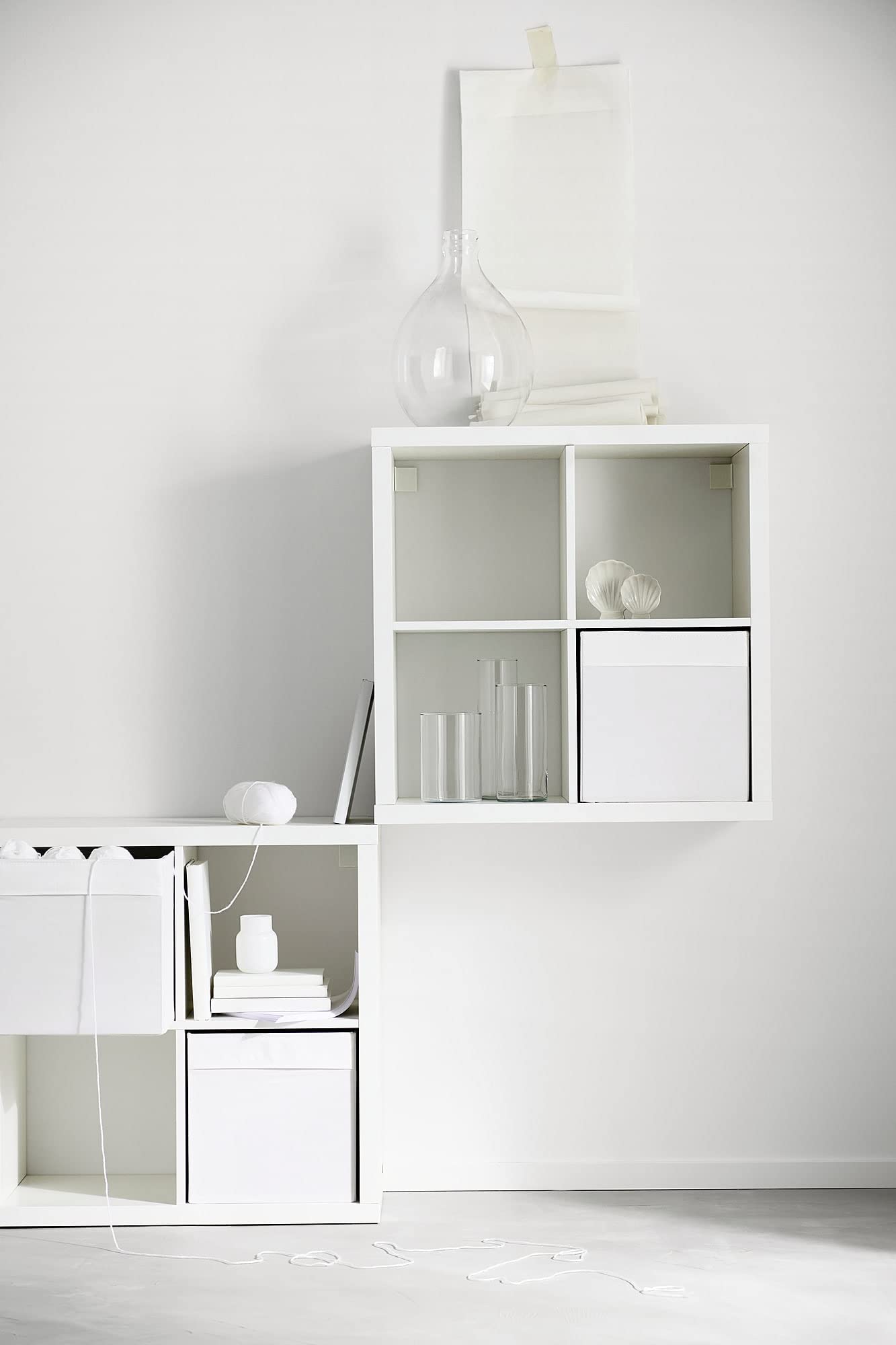 Ikea KALLAX SHELVING UNIT, BOOKCASE, WHITE, PERFECT FOR BASKETS OR